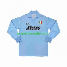 Divisa di Calcio SSC Napoli 1991 Retro Prima 1990 Manica Lunga